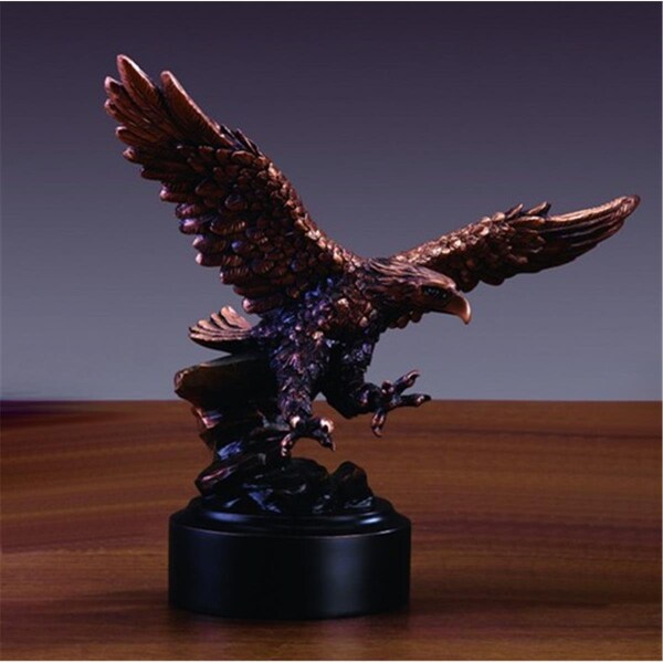 Dwellingdesigns F Swooping Eagle Bronze Plated Resin Sculpture DW3067808 - main
